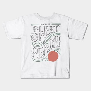 sweet as a peach Kids T-Shirt